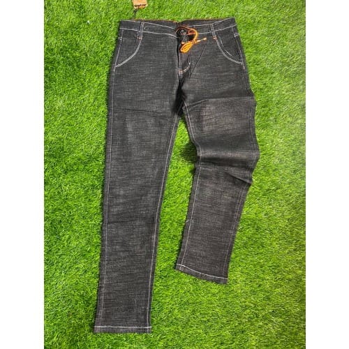 Black Stretchy Men's Slim Jeans