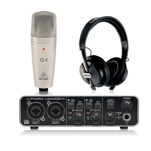 U-phoria Studio Pro Recording Bundle With Umc202hd Interface