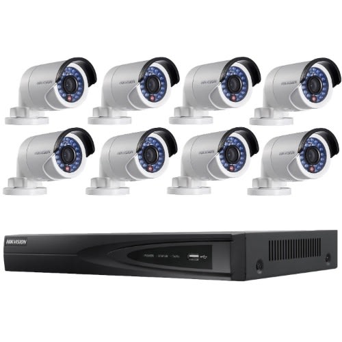 8 Cctv Camera Complete Kit + 4 Terabyte Hard Drive