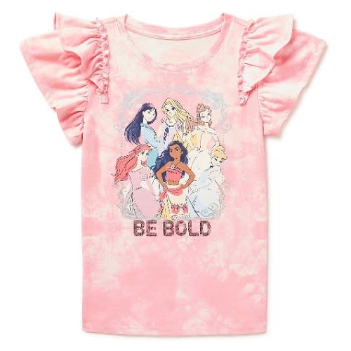Princess Girls Group Flutter Sleeve T-shirt