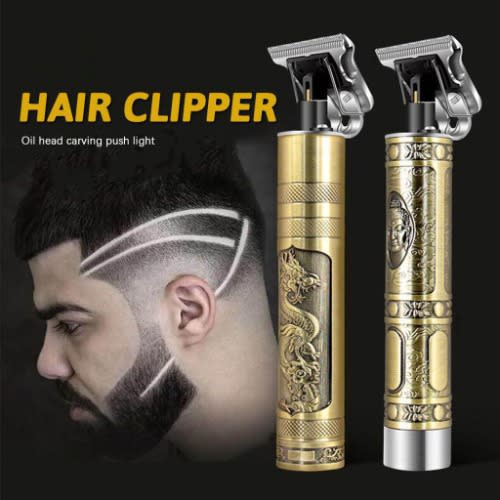 Gold Plated Rechargeable Hair Clipper And Trimmer