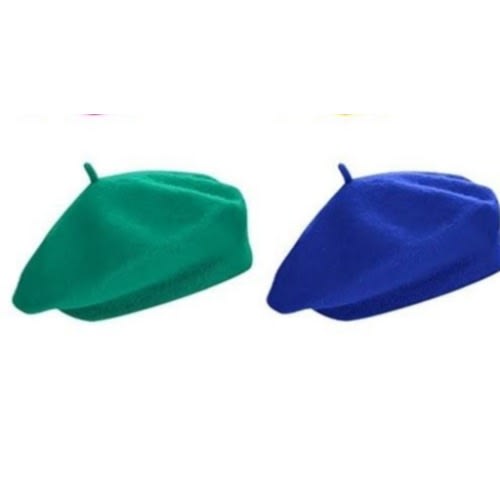 Berets  - Set Of 2 - Blue & Green