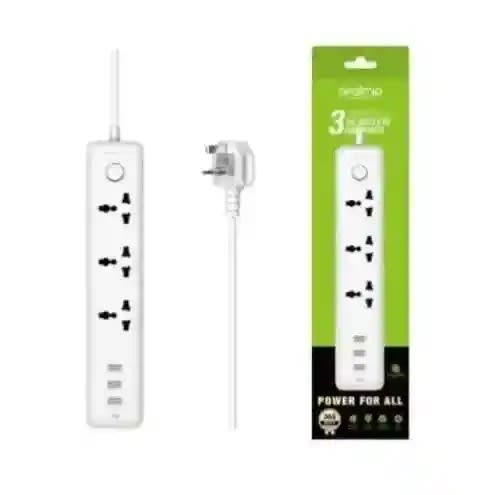 Smart Extension Socket - 3 Ports And 3 Usb