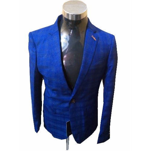 Check Blazer - Blue