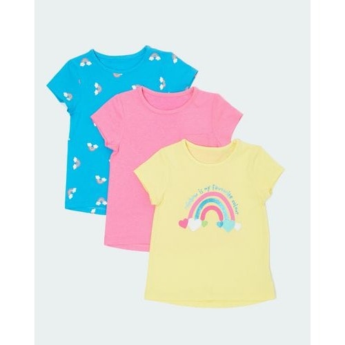 St. bernards Baby Girls T-shirt - Pack Of 3