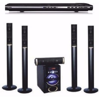 5.1 Heavy Duty Bluetooth Home Theatre System Dj-5030 + Powerful Dvd Player