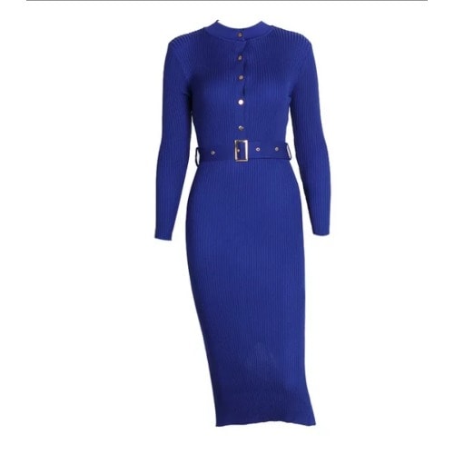 Shirt Dress - Blue