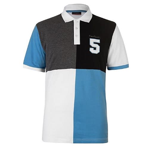 Men's Quarter Panel Polo Shirt - Multi