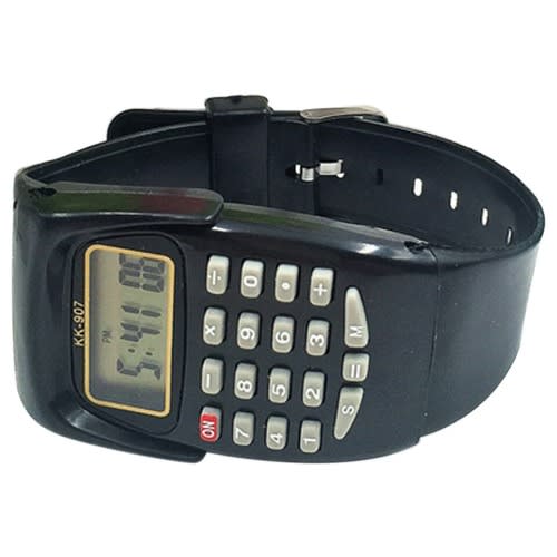 Multifunctional Digital Calculator Watch- Black