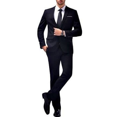 Smart Men's Suit - Black