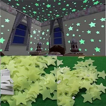Luminous Wall Stickers Glow In The Dark -100/pack