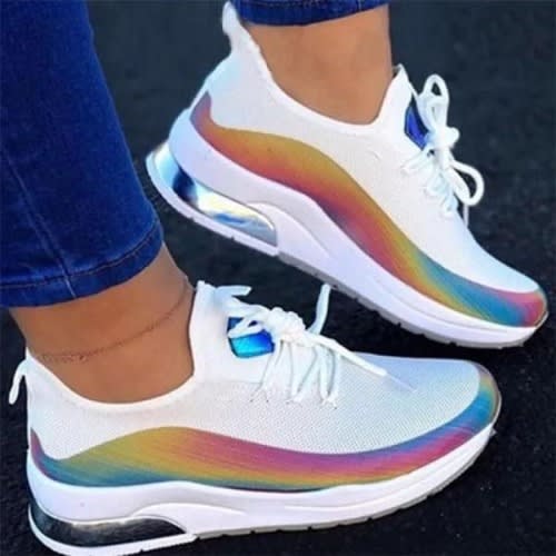 Female Casual Sneakers - Multicolor