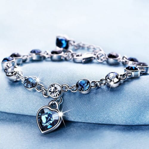 Ladies Blue Bracelets - Silver