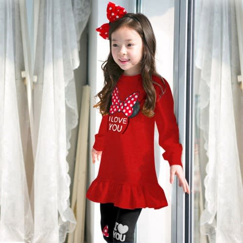 Minnie Mouse Top And Leggings Set