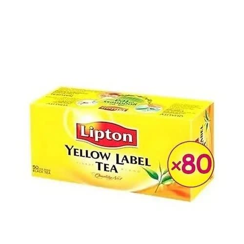 Yellow Label Tea - 80 Packs