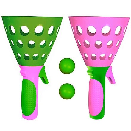 Click & Catch Ball Game -2 Player- Pink & Green