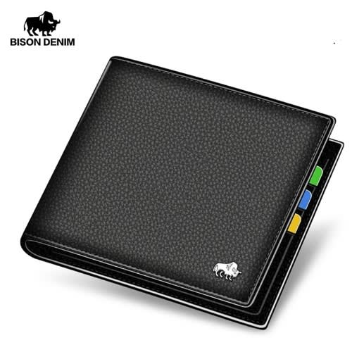 Genuine Leather Wallet - Black