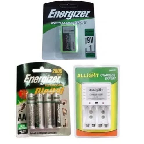 Energizer Rechargeable Aa, 9v & Battery Charger