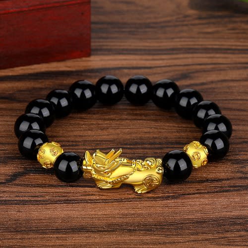 Feng Shui Obsidian Bracelet - Black