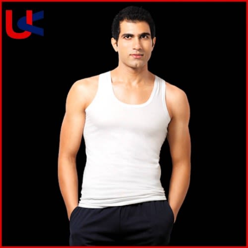 3 In 1 Men's Cotton Sleeveless Singlet - White
