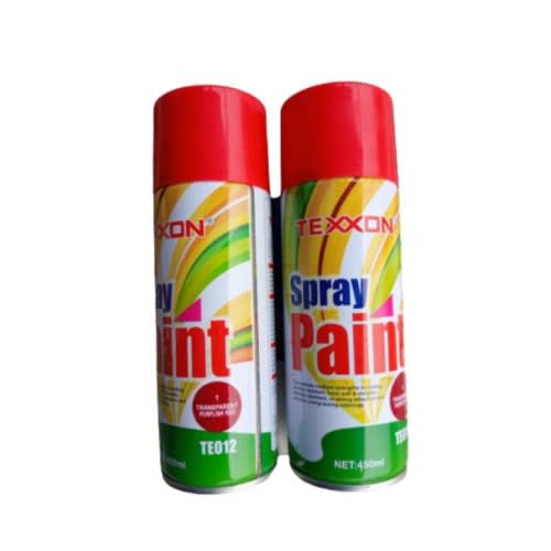 Texxon Spray Paint - 450ml 2pcs  - Transparent Red