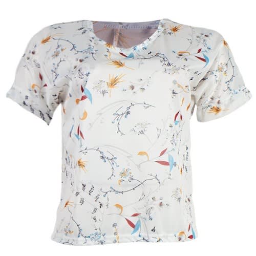 Floral Print Blouse- White