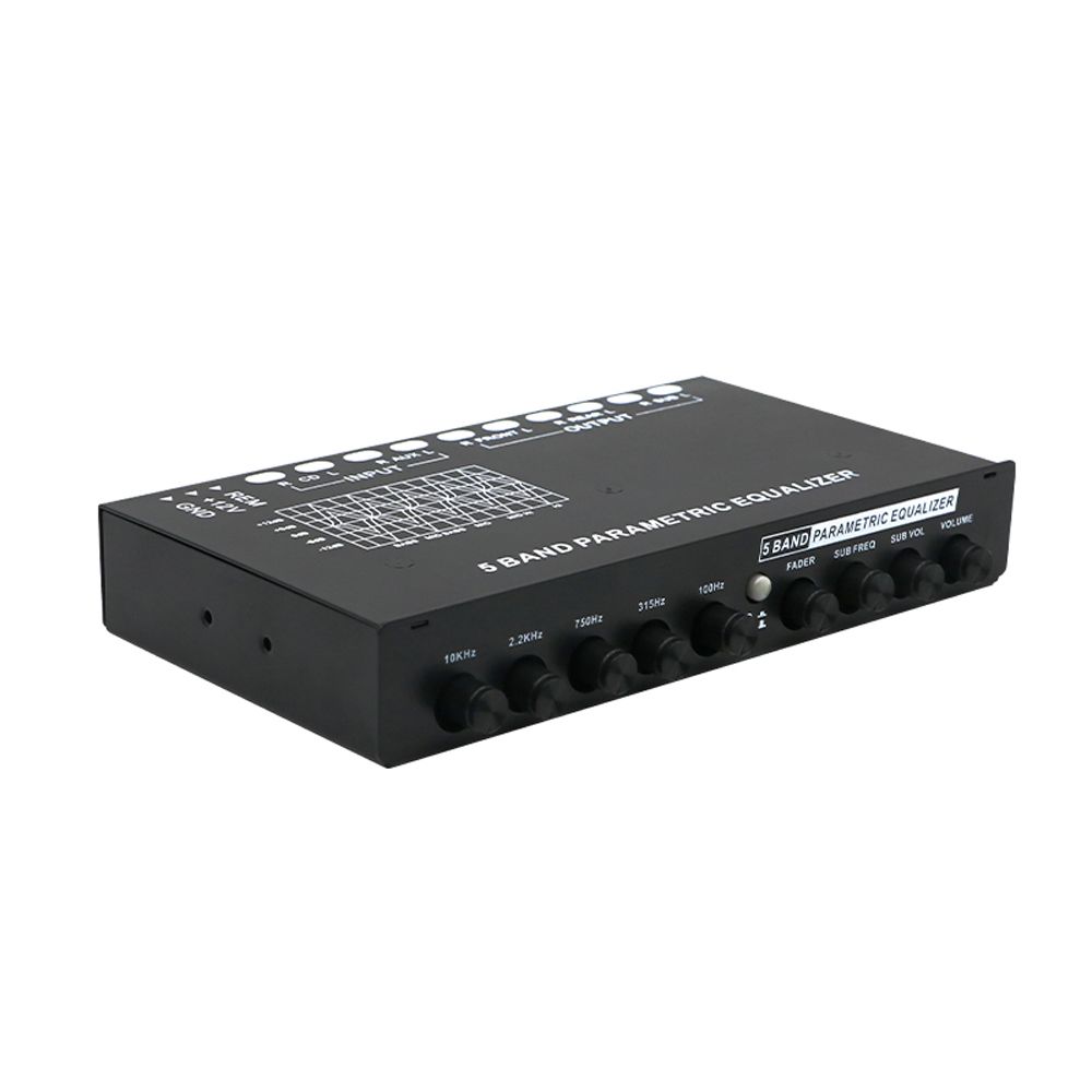 Professional 5 Band Car Equalizer Multifunctional Car Audio