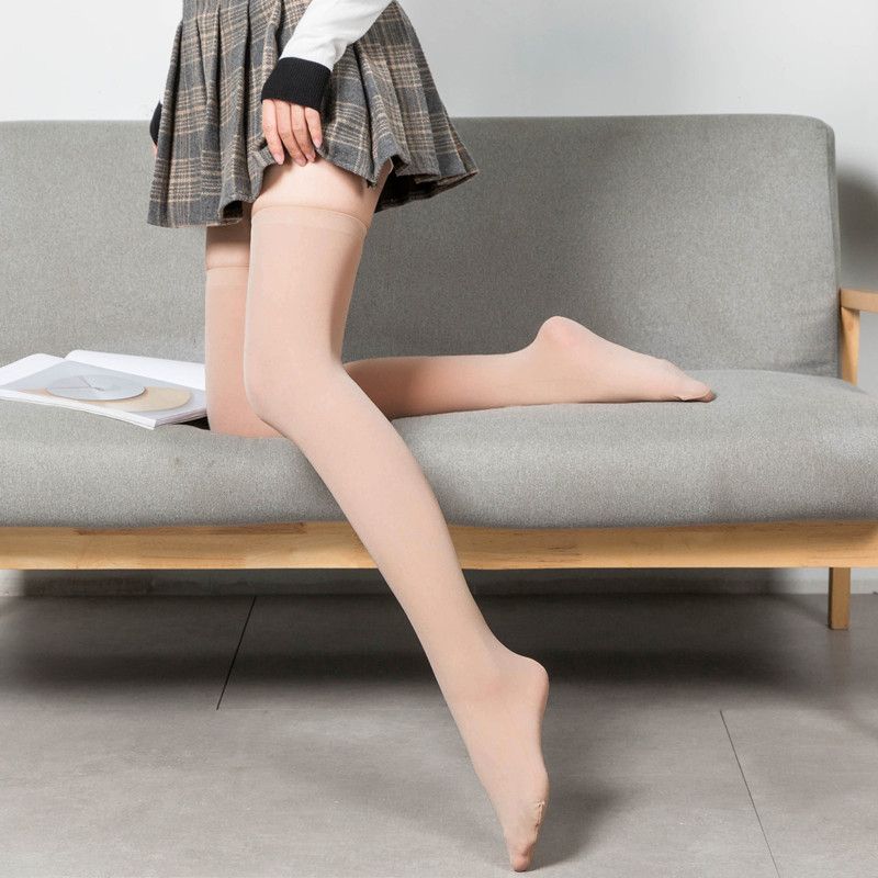 (about 50cm Skin)Japan Style School Girls Long Socks Stockings JK Lolita Black White Thigh Hig SMA