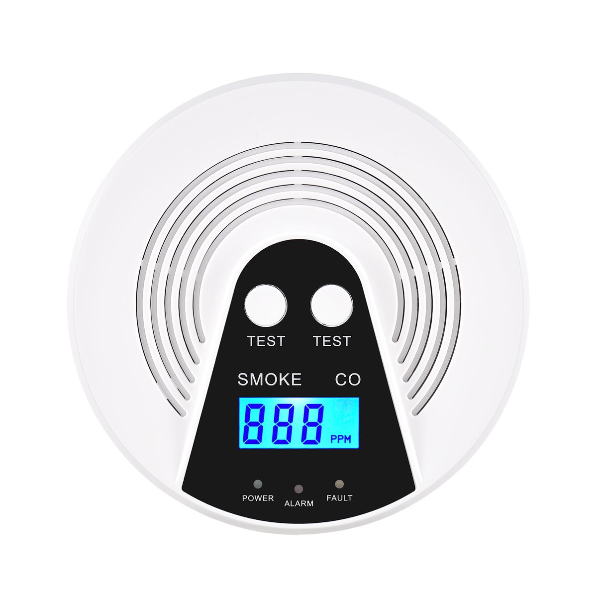 Smoke And Carbon Monoxide Alarm LCD Display CO Detector