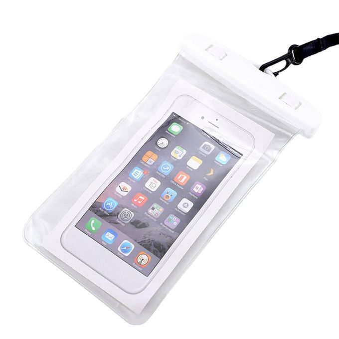 Luminous Waterproof Bag Swimming Bea H Dry Bag  Ase  Over Holder For Phone-white