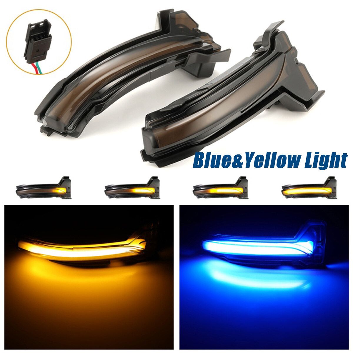 Dynamic LED Rear View Mirror Turn Signal Light For Ford Focus Mk4 Ab Bj 19 -20