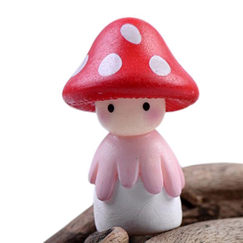 Miniature Fairy Garden Mushroom Doll Home Decoration