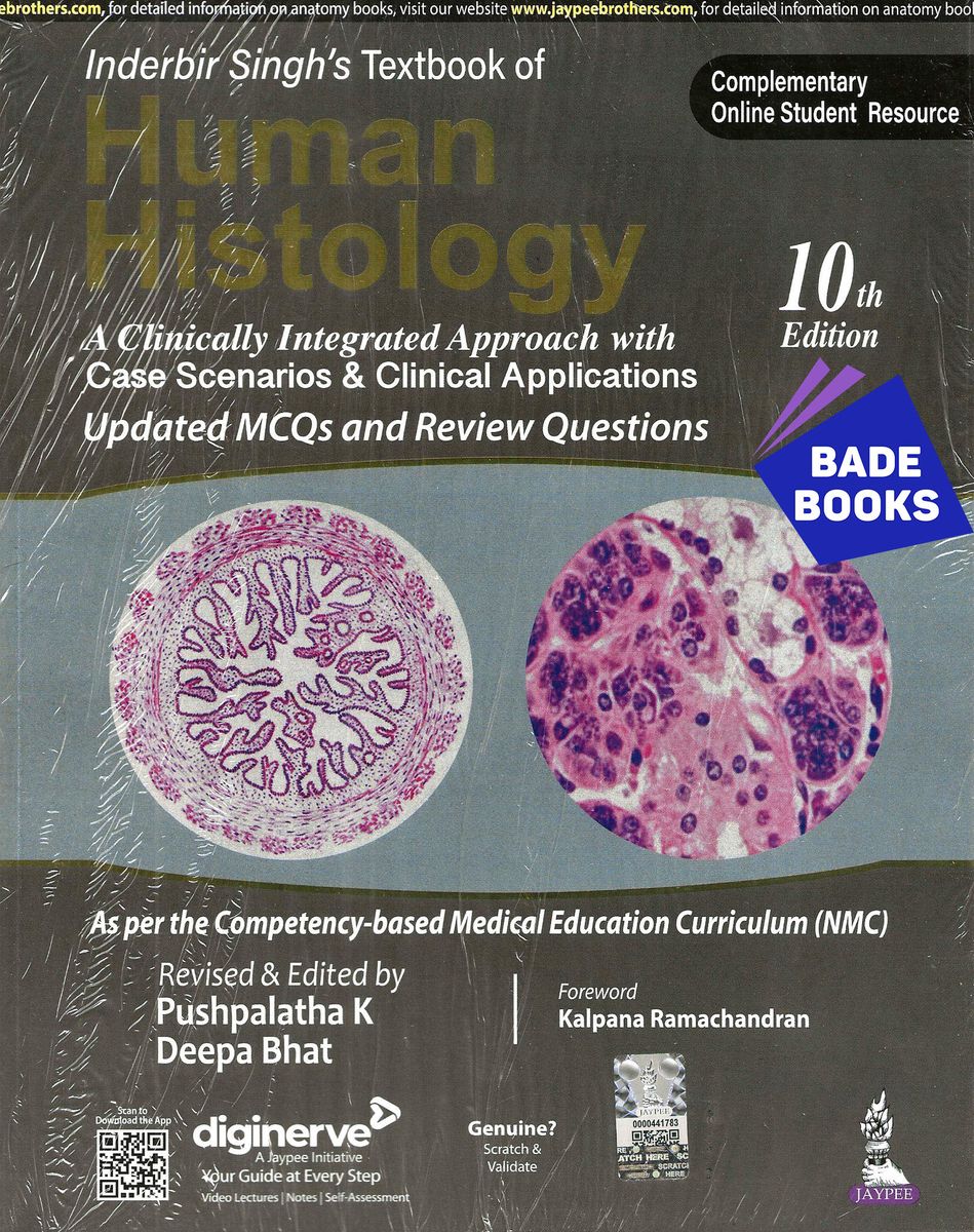 Inderbir Singh's Textbook Of Human Histology 10th Edition