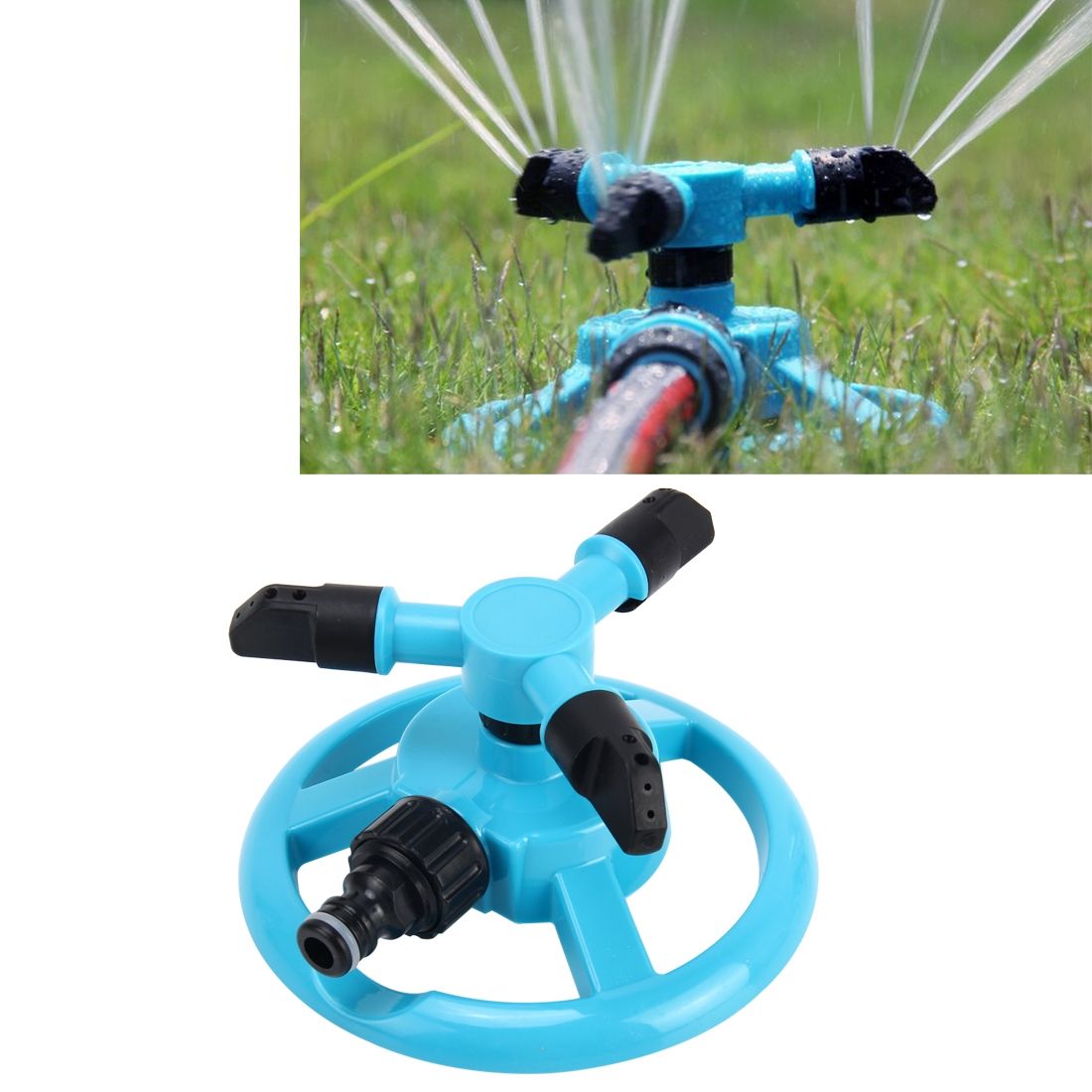 Watering Supplies Garden Automatic Rotating Nozzle 360 Degree Rotary