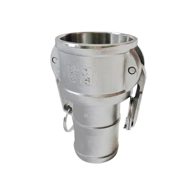 304/316 Stainless Steel Quick Connector Oil Accessories Outer Tooth Female End C- Type Quick Installation C- Type Connector