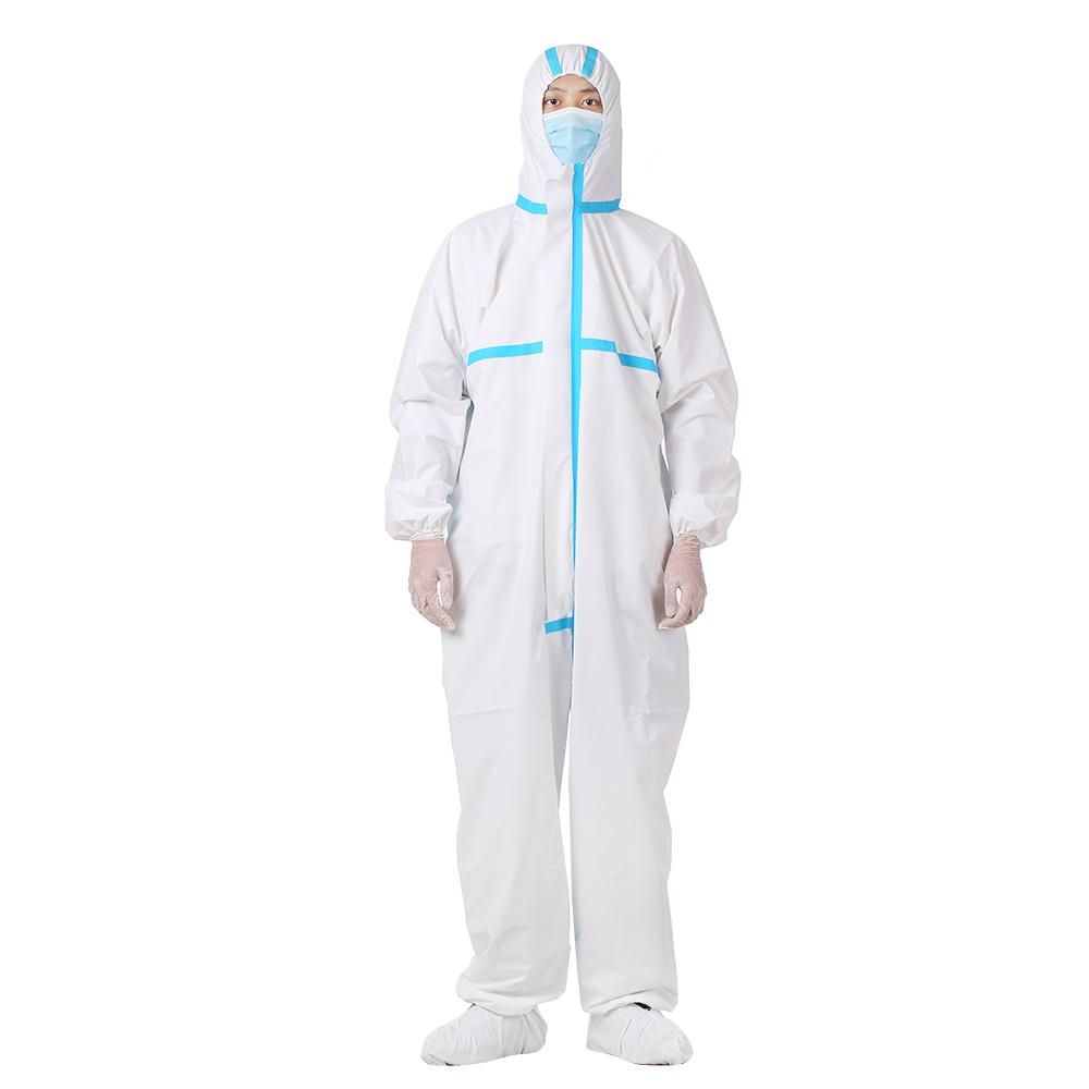 Coverall Disposable Isolation Suit for Staff Protective Clothing Dust-proof Coveralls Antistatic