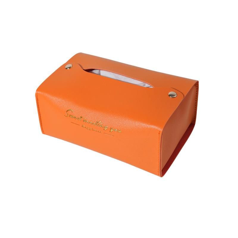 Pvc Leather Tissue Holder Household Tissue Storage Box Tissue Box Living Room Decoration Bedroom Kitchen Office Whole