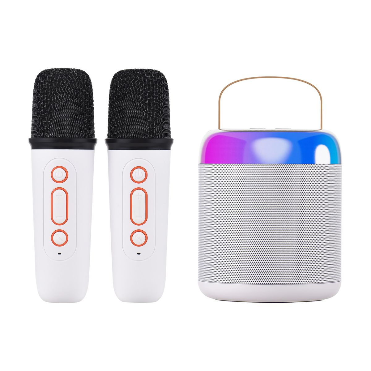 Portable Microphone & Sound Box Set Mini Karaoke Machine BT