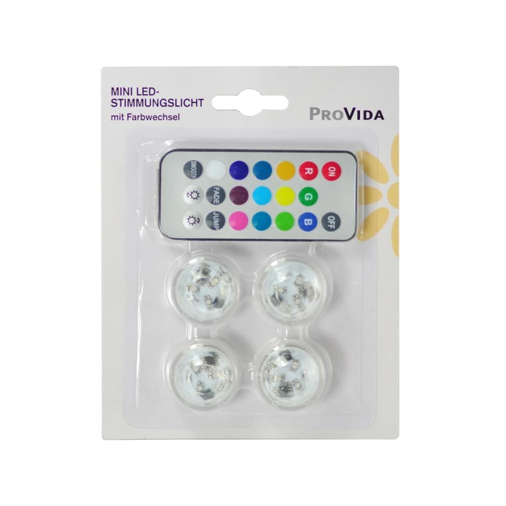 3CM RGB Mini Submersible LED Light With Remote Controller