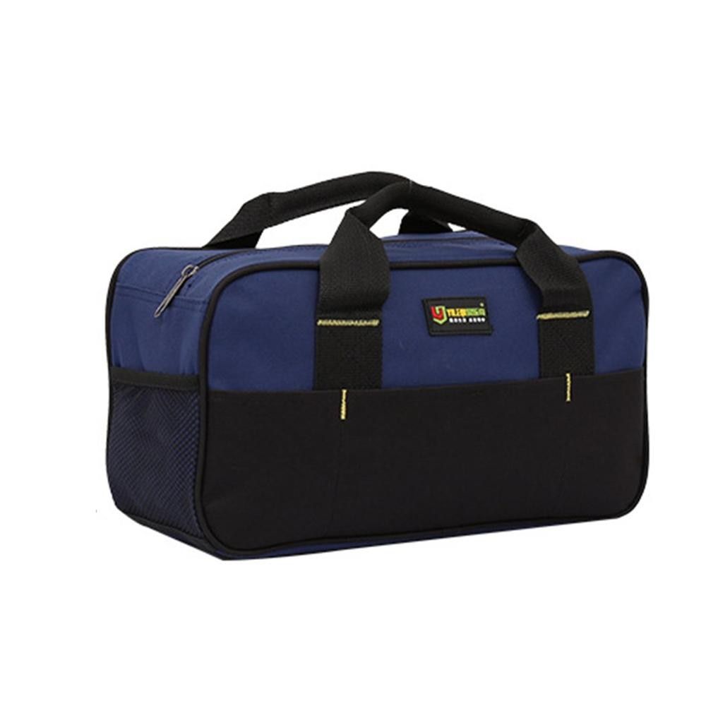 Large Capacity Tool Bags Handbag Waterproof Oxford Cloth Electrician Bag Plastic Bottom Men's Oblique Bag Tool