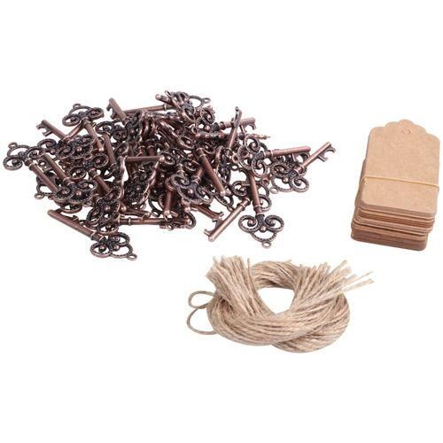 50 Opener+50 Tags Silver Wine Bottle Opener With