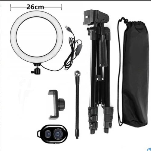 10 Inch Dimmable Led Self-filling Selfie Light Ring Light 10 Brightness