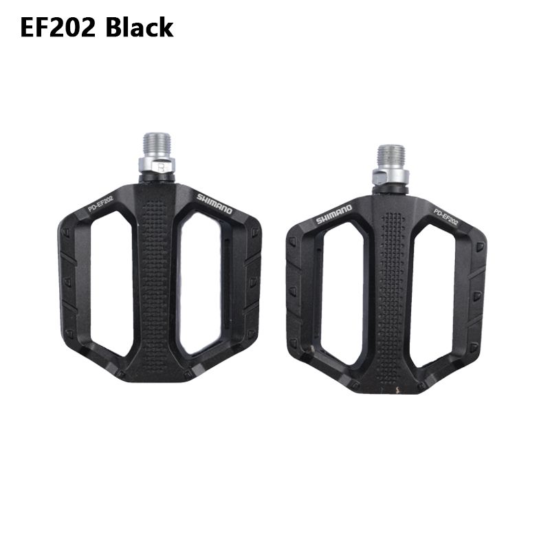Shimano PD EF202 EF102 MTB Flat Pedal Casual Riding Mountain Bike Aluminum Alloy Pedals Black