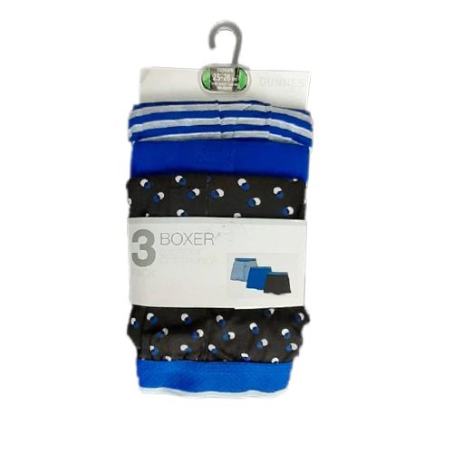 3 Pack Boxers Multi Blue