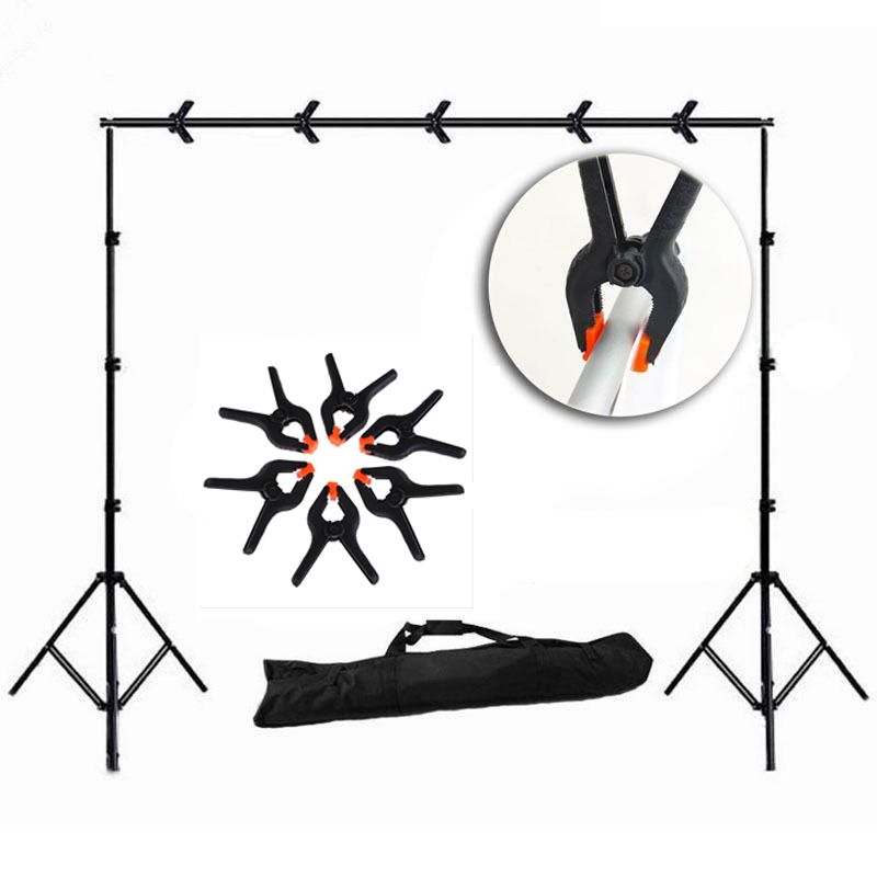 Photography Studio Backdrop Clamps 6pcs Set Stand Light