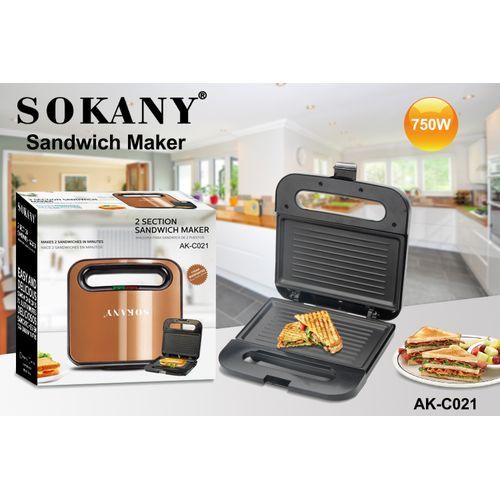 2 Sections  Professional Sandwich Maker