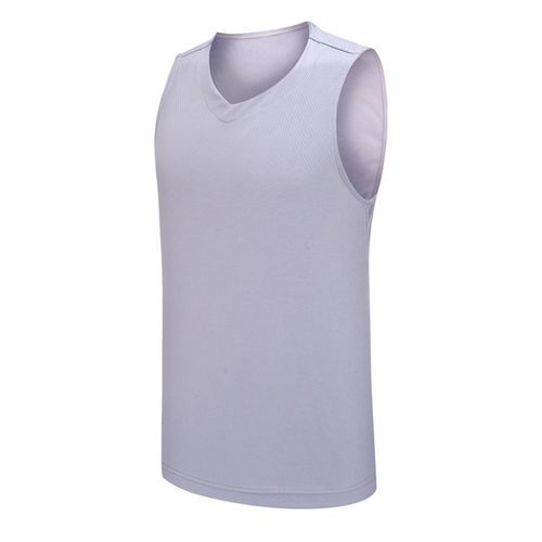 Sports Gym Sleeveless V-neck Men Basketball Jersey Vest