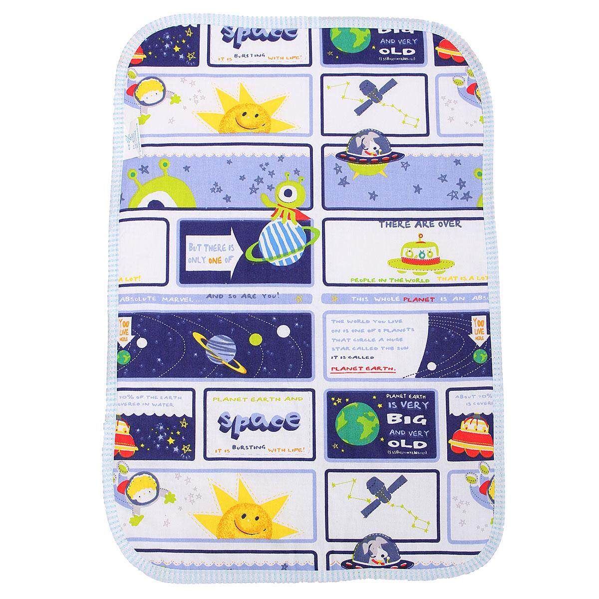 Fashion Cartoon Aborsbent Baby EVA Waterproof Urine Mat Changing Pad Apricot