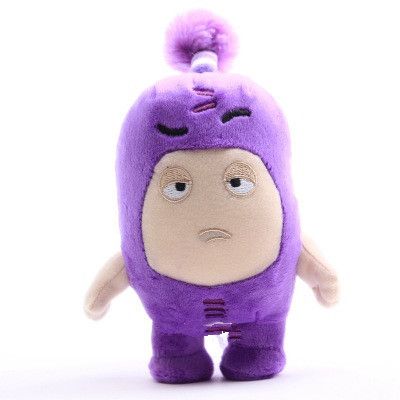 18cm Oddbods Cartoon Plush Toys Cute Soft Fuse Pogo Bubbles Slick Zeke Jeff Plush Doll Toys For Kids Christmas Gift(#purple)