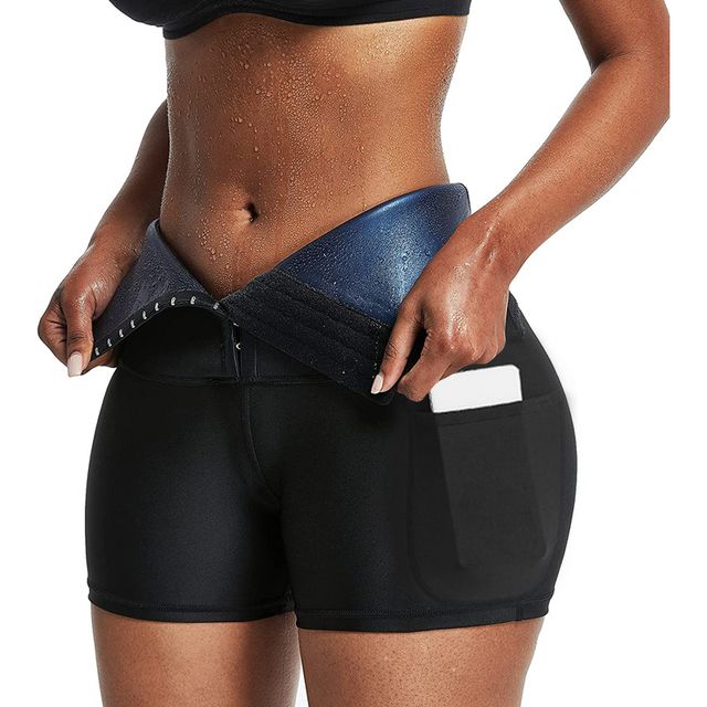 Upgrade Women Body Shaper Pants Hot Sweat Sauna Effect Slimming Pants Fitness Shorts Shapewear Work